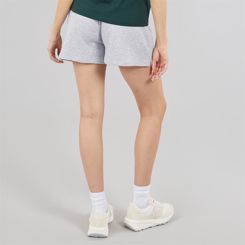 Brave Soul Womens Fraser Drawstring Shorts Grey Marl/Green