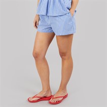 Brave Soul Womens Bella Mini Shorts Blue/White