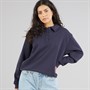 Brave Soul Womens Sherry Sweatshirt Navy