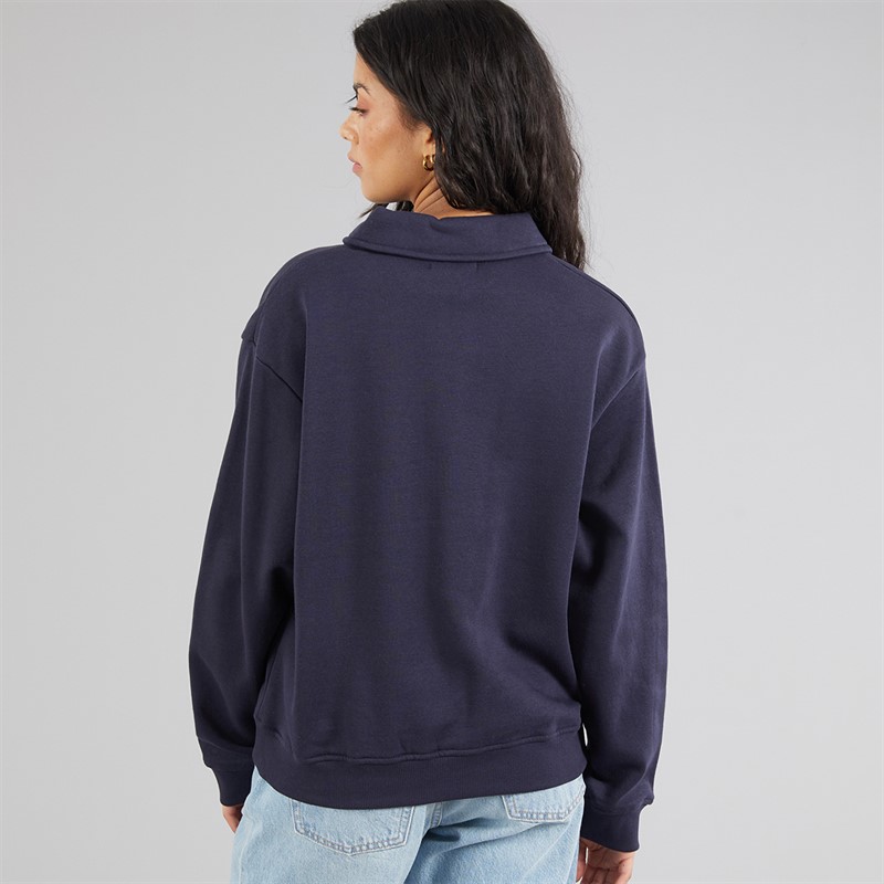 Brave Soul Womens Sherry Sweatshirt Navy