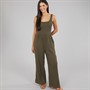 Brave Soul Womens Rennie Jumpsuit Khaki