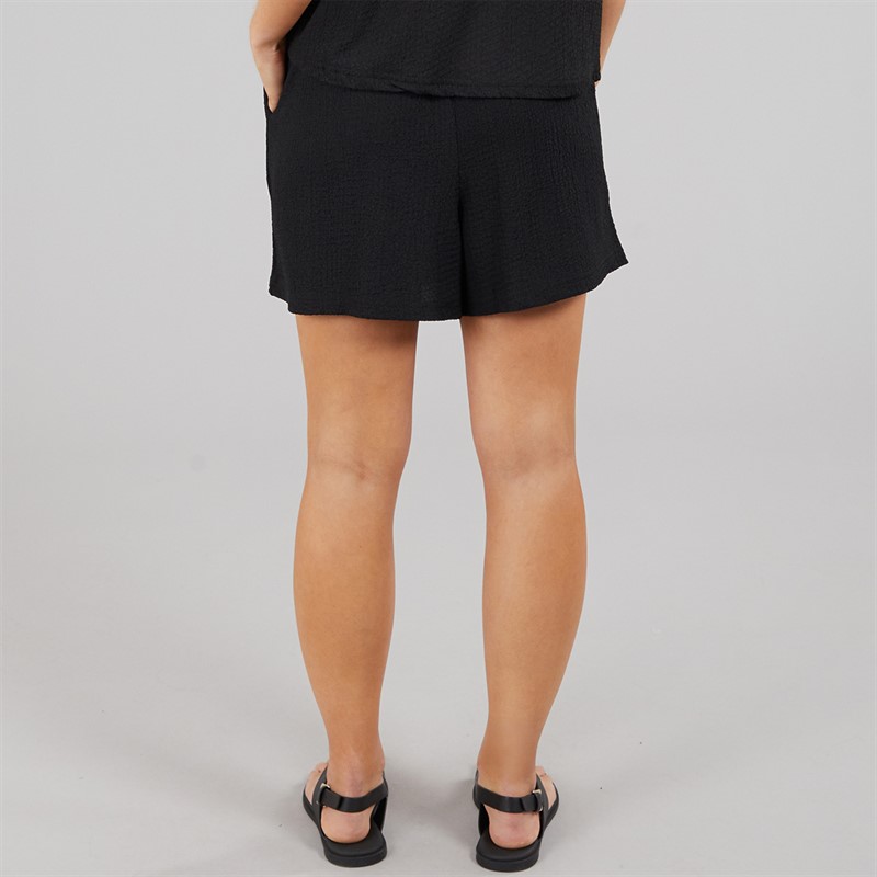 Brave Soul Womens Tara Mini Shorts Black
