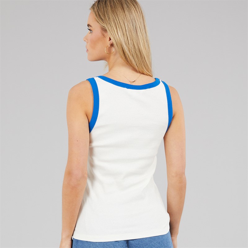 Brave Soul Womens Lucia Vest White/Blue