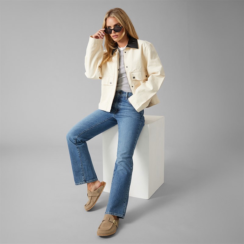 Brave Soul Womens Cadie Barn Jacket Stone