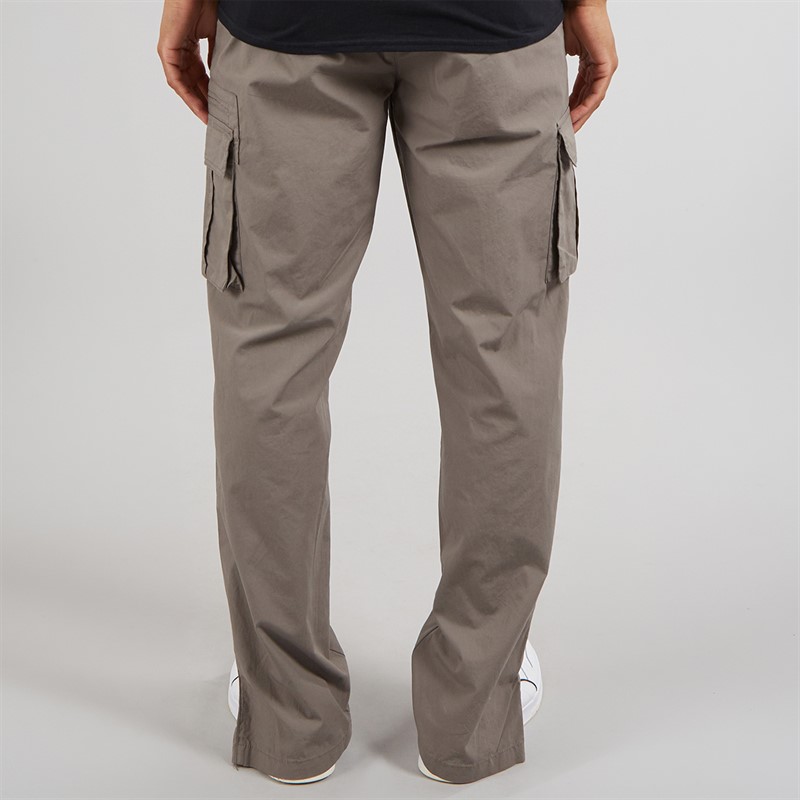 Brave Soul Mens Poplin Cargo Trousers Taupe
