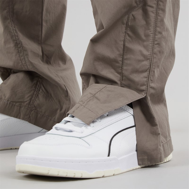 Brave Soul Mens Poplin Cargo Trousers Taupe