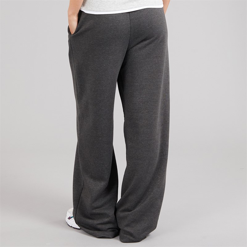 Brave Soul Womens Jemma Wide Leg Joggers Charcoal
