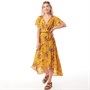 Brave Soul Womens Mollie Dress Yellow/Red Floral