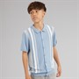 Brave Soul Drenge Woodhay Polo Shirt Steel Blue