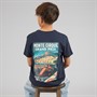 Brave Soul Drenge Meyan T Shirt Marineblå/Multifarvet Print Navy/Multi-Colour Print