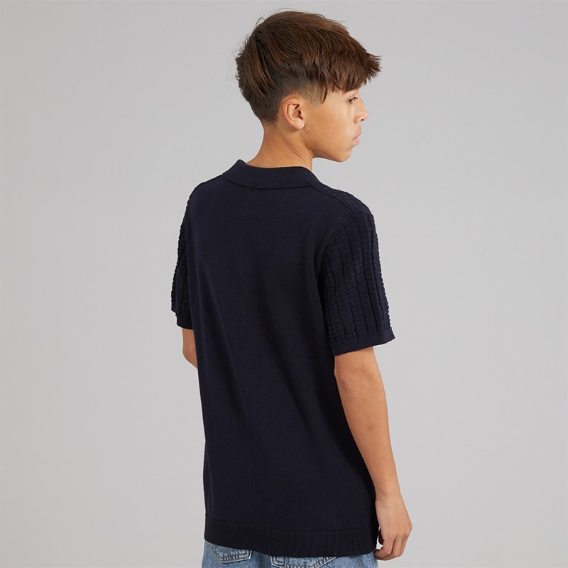 Brave Soul Drenge Seeger Polo Skjorte Navy