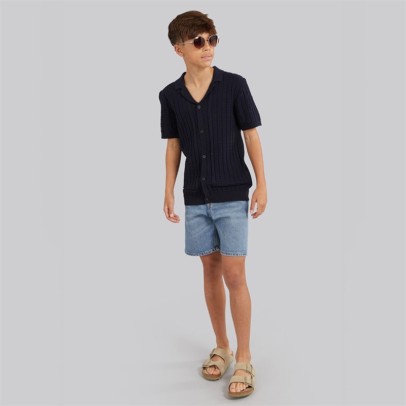 Brave Soul Drenge Seeger Polo Skjorte Navy