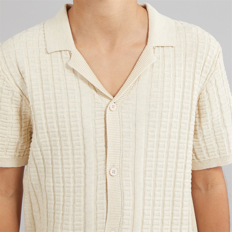 Brave Soul Drenge Seeger Polo Skjorte Ecru Marl