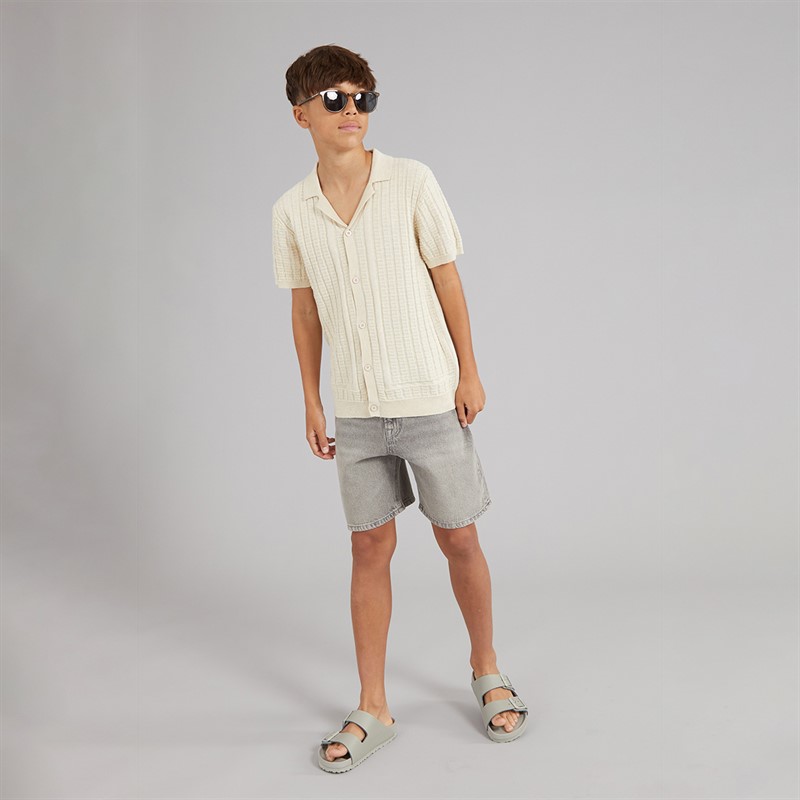 Brave Soul Drenge Seeger Polo Skjorte Ecru Marl