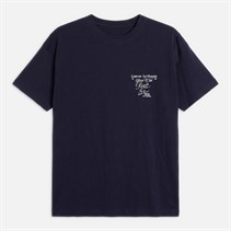 Brave Soul Womens Louvre T-Shirt Navy/Pink Body/Print