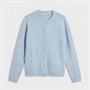 Brave Soul Womens Ostrich Crew Neck Cardigan Blue