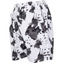 Brave Soul Boys Schofield Swim Shorts Grey White Print