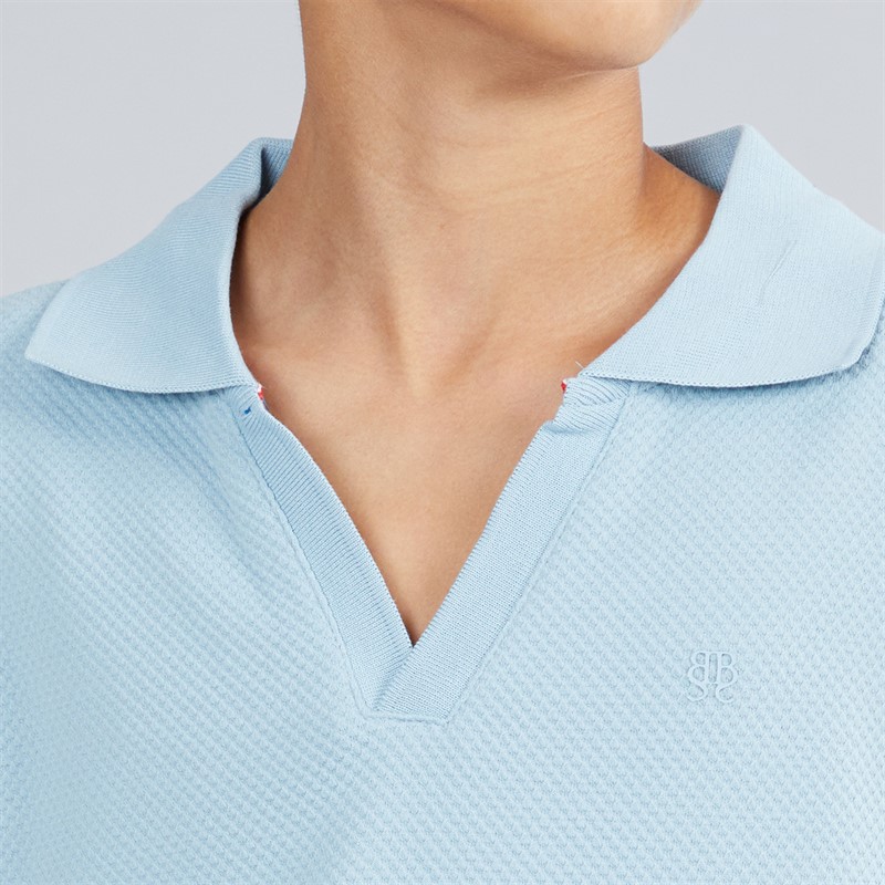 Brave Soul Boys Cadby Polo Shirt And Shorts Set Powder Blue