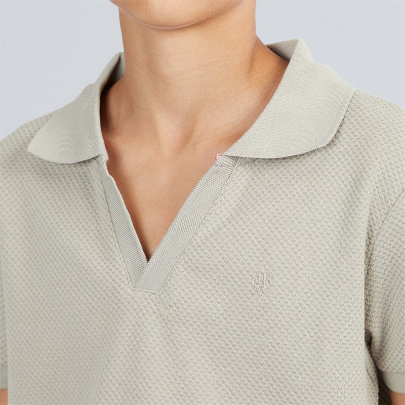 Brave Soul Boys Cadby Polo Shirt And Shorts Set Light Sand