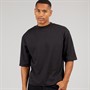 Brave Soul Mens Faust Oversized T-Shirt Jet Black