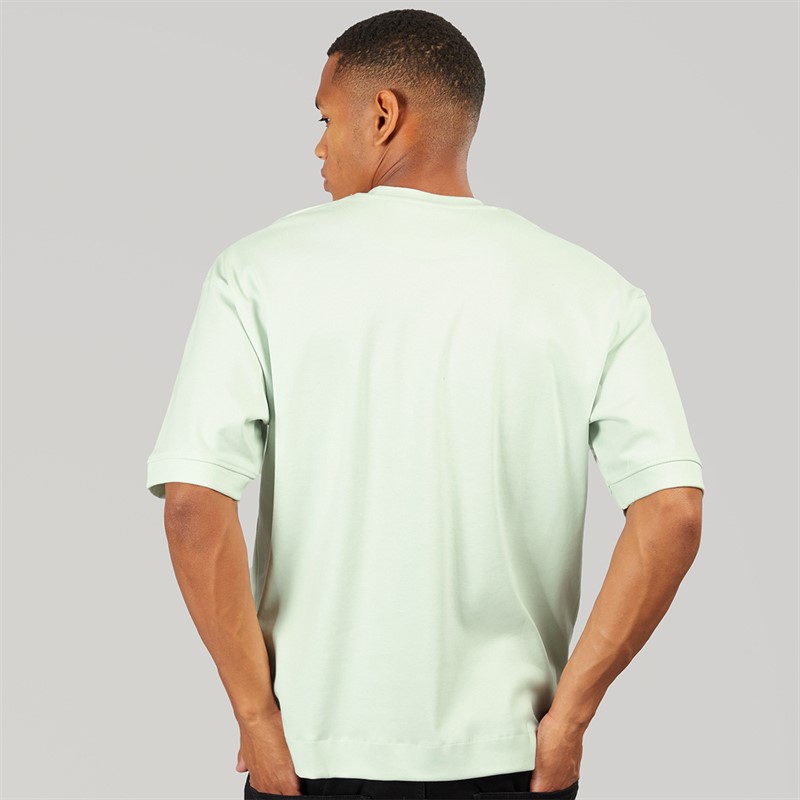 Brave Soul Mens Keikog Oversized T-Shirt Washed Mint