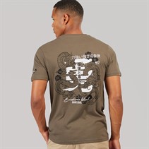 Brave Soul Mens Perceval T-Shirt Taupe