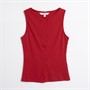Brave Soul Womens Quantum Button Down Vest Red