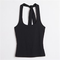 Brave Soul Womens Nina Halterneck Top Black