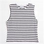 Brave Soul Womens Stripe Boxy Vest White/Black White/Black