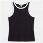 Brave Soul Womens Lucie Contrast Vest Black/White