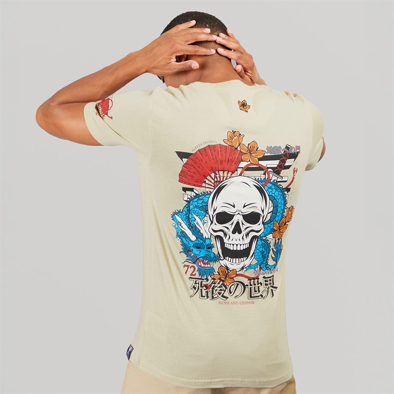 Brave Soul Mens Shelton T-Shirt Plaster