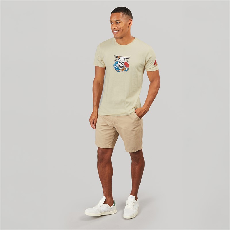 Brave Soul Mens Shelton T-Shirt Plaster