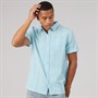 Brave Soul Mens Chichester Shirt Light Blue/Grey/White