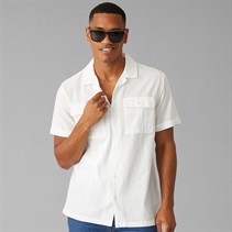 Brave Soul Mens Mikitad Shirt Optic White