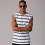 Brave Soul Mens Link Vest Optic White/Jet Black
