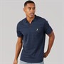 Brave Soul Mens Zenon Polo Shirt Navy
