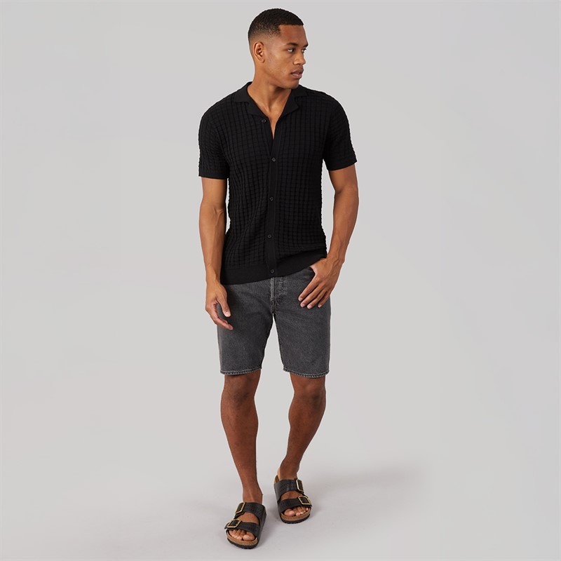 Brave Soul Mens Myah Shirt Jet Black