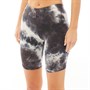 Brave Soul Womens Mars Tie Dye Cycling Shorts Black/White