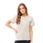 Brave Soul Womens Madlin Oversized Crew Neck T-Shirt Grey Marl