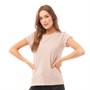 Brave Soul Womens Eleanor Scoop Neck T-Shirt Mushroom