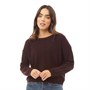 Brave Soul Pull à Col Ras-du-Cou Grunge Femme Bordeaux Foncé