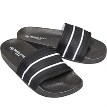 Brave Soul Mens Theo Slides Black/White