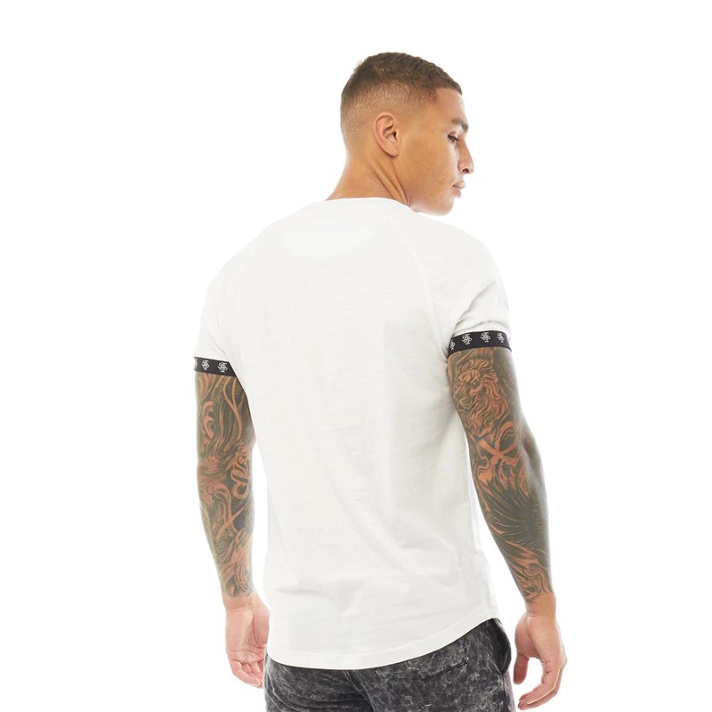 Brave Soul Herren Lane T-Shirt Weiß