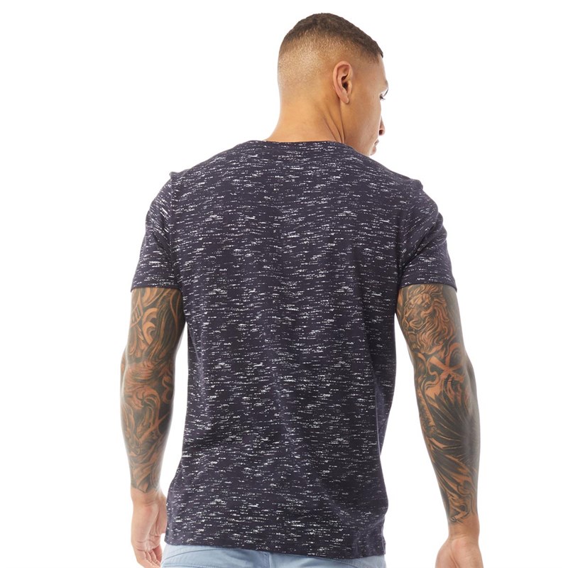 Brave Soul Męskie Toad T-Shirt Granatowy