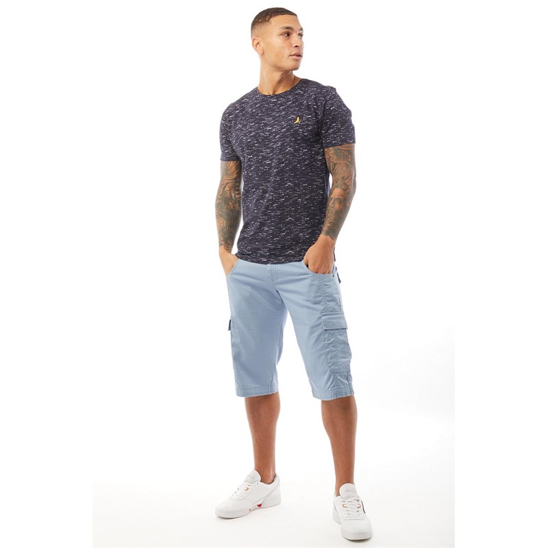 Brave Soul Męskie Toad T-Shirt Granatowy