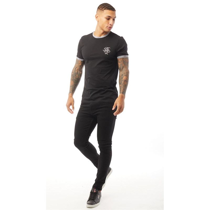 Brave Soul Tee-Shirt Heir Homme Noir