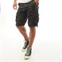 Brave Soul Mens George Camo Cargo Shorts Grey Camo