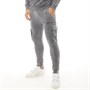 Brave Soul Mens Acid Joggers Grey Acid Wash