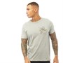 Brave Soul Mens Cream T-Shirt Light Grey Marl