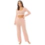 Brave Soul Womens Noon Lounge Set Dusty Pink